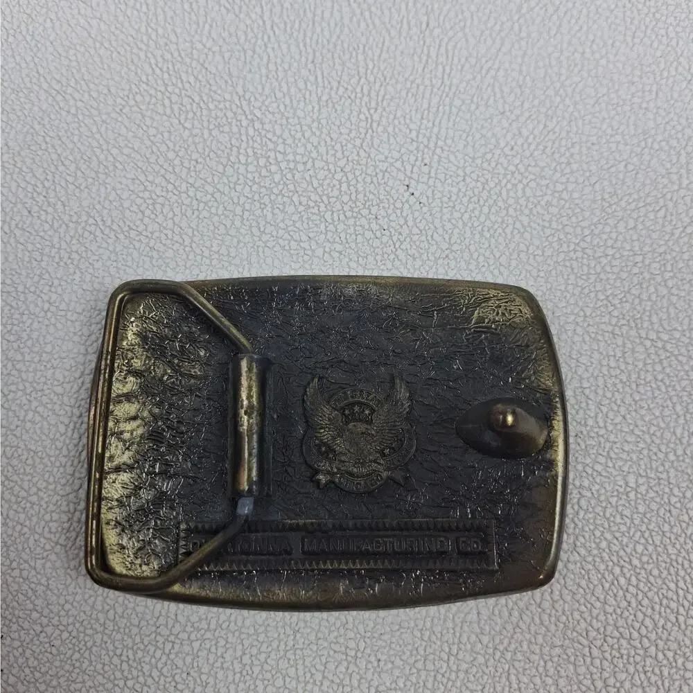 WG01133 NICE VINTAGE 1970s **OMC** OWATONNA MANUFACTURING CO. MINING BELT BUCKLE